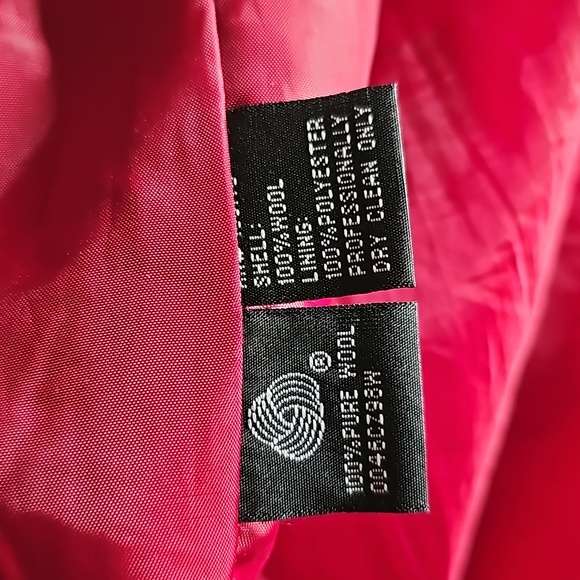 HALSTON wool and velvet red and black - Picture 10 of 10